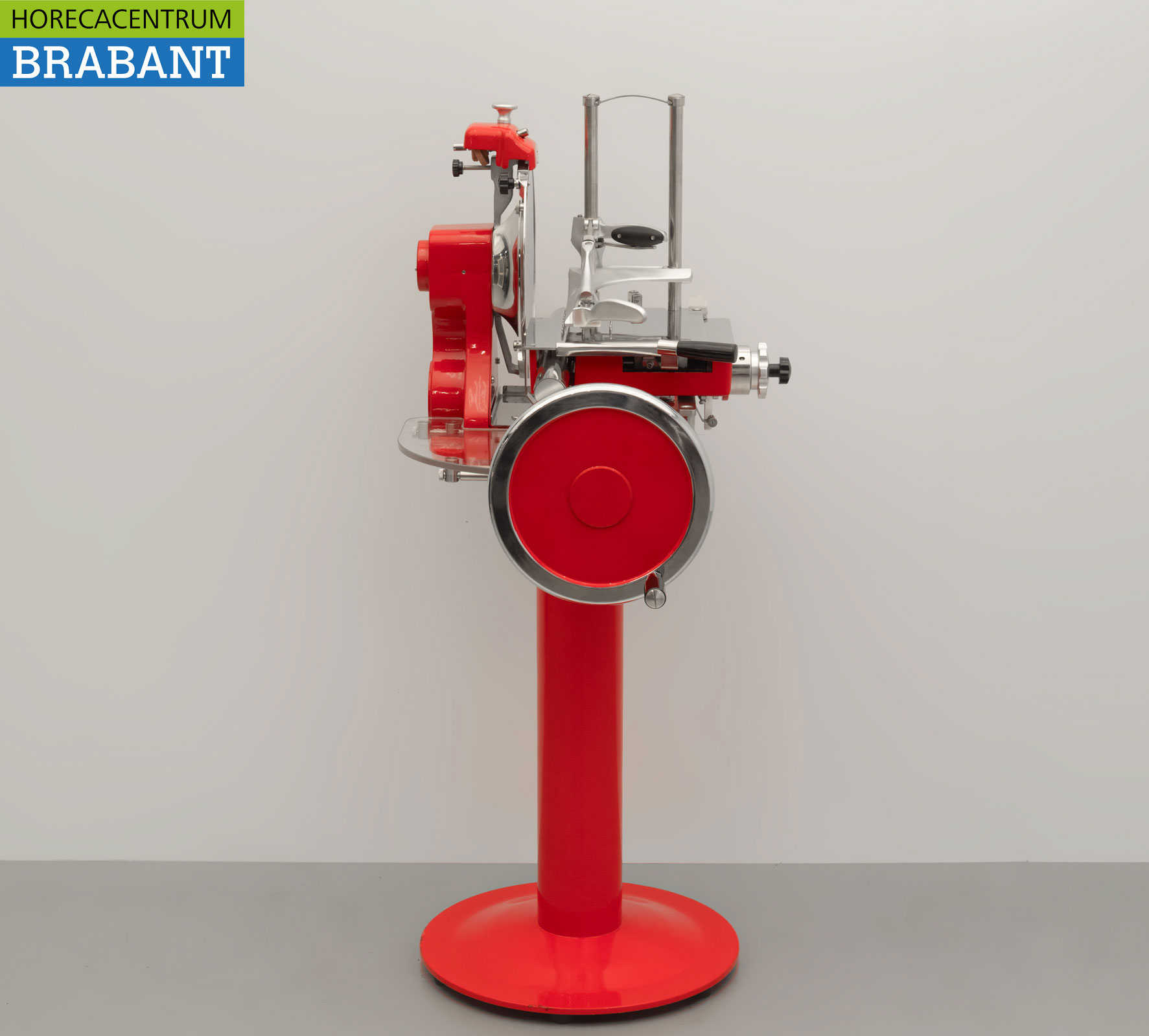 HCB Manual Flywheel Slicer 300 mm - Incl. Base - Red Catering Butchery - Image 3