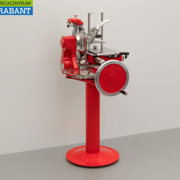 HCB Manual Flywheel Slicer 300 mm - Incl. Base - Red Catering Butchery