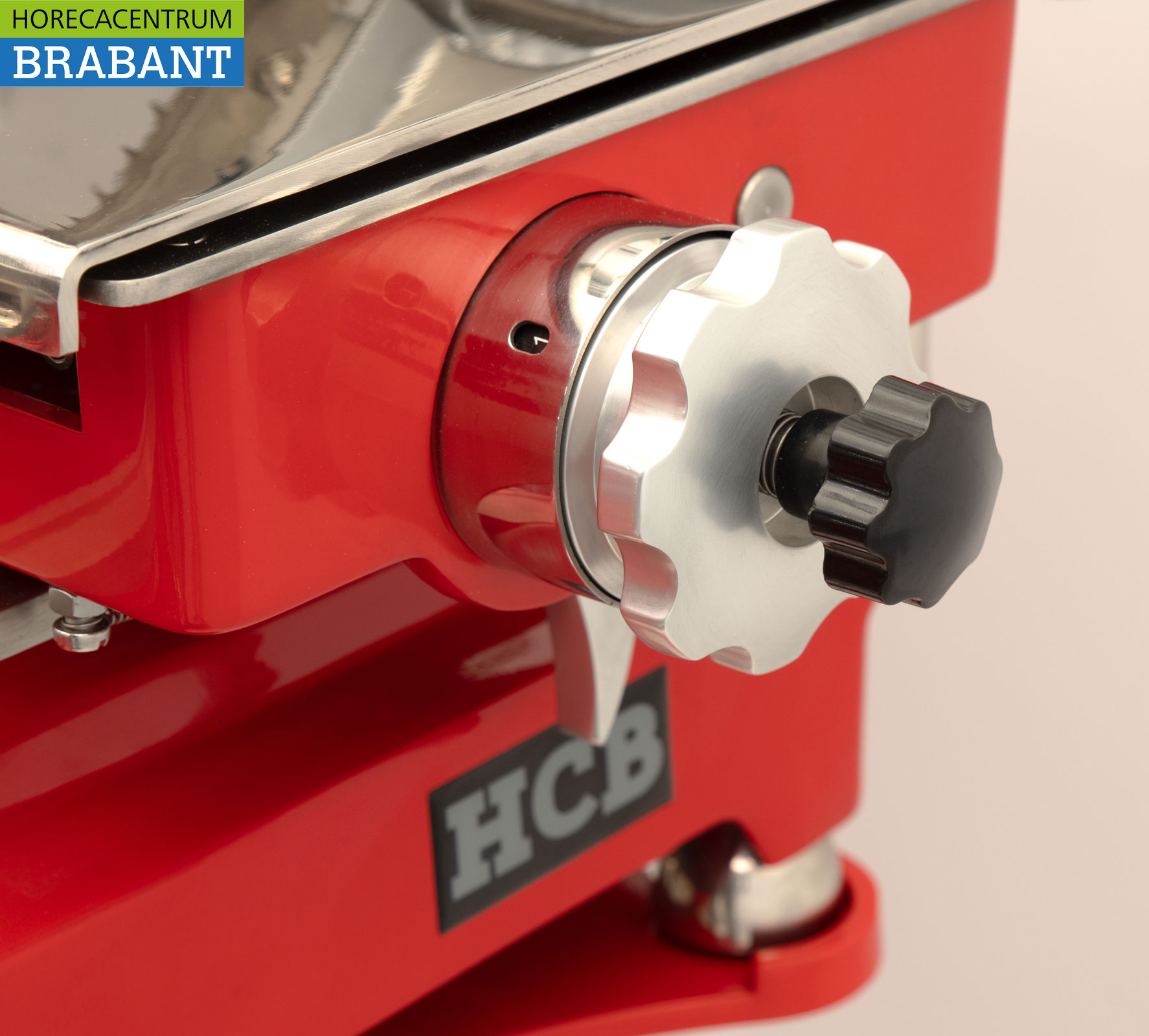 HCB Manual Flywheel Slicer 300 mm - Incl. Base - Red Catering Butchery - Image 7