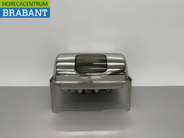 HCB Chafing Dish Rolltop stainless steel - Sight glass - 9 liters - 1/1 GN Catering