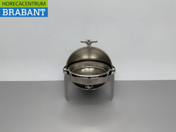HCB Round Chafing Dish Rolltop Stainless Steel - 6 liters - Catering - Image 4