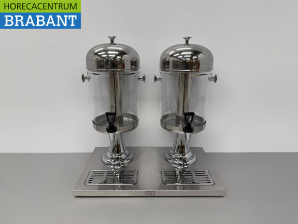 HCB Juice dispenser stainless steel - 2 x 8 liters - Horeca