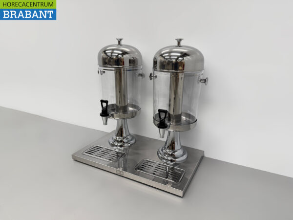 HCB Juice dispenser stainless steel - 2 x 8 liters - Horeca - Image 2