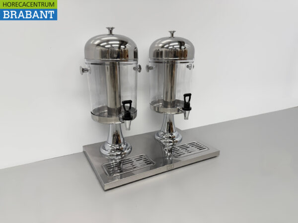 HCB Juice dispenser stainless steel - 2 x 8 liters - Horeca - Image 3