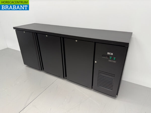 HCB Backbar Bar Refrigerator 3 doors 425 liters 200,5 cm 230V Horeca - Image 2