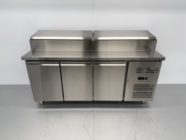 Stainless steel Saladette Saladiere Refrigerated Workbench 179.5 cm 230V Horeca