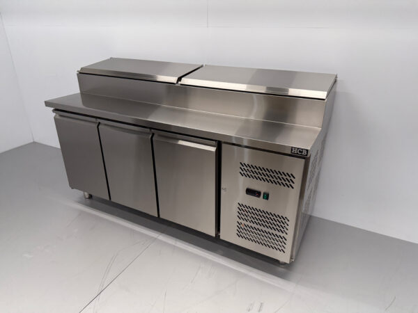 Stainless steel Saladette Saladiere Refrigerated Workbench 179.5 cm 230V Horeca - Image 2