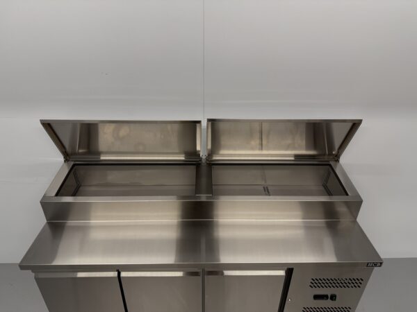 Stainless steel Saladette Saladiere Refrigerated Workbench 179.5 cm 230V Horeca - Image 4