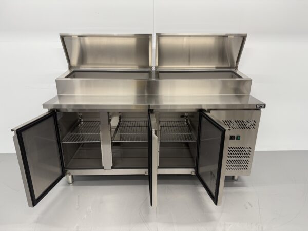 Stainless steel Saladette Saladiere Refrigerated Workbench 179.5 cm 230V Horeca - Image 5
