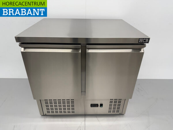 Stainless steel Refrigerated Workbench 2 doors 90 cm 230V Catering