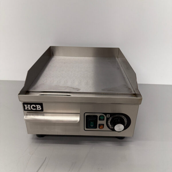 HCB Stainless Steel Griddle Griddle Smooth 36 cm 230V Catering