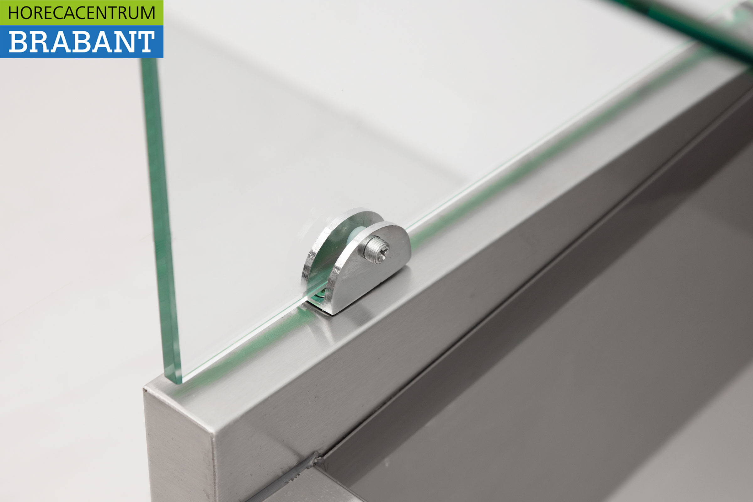 HCB stainless steel Top-up display case Top-up refrigerated display case saladière 2 x 1/3 and 1 x 1/2 GN 100 cm Horeca - Image 5