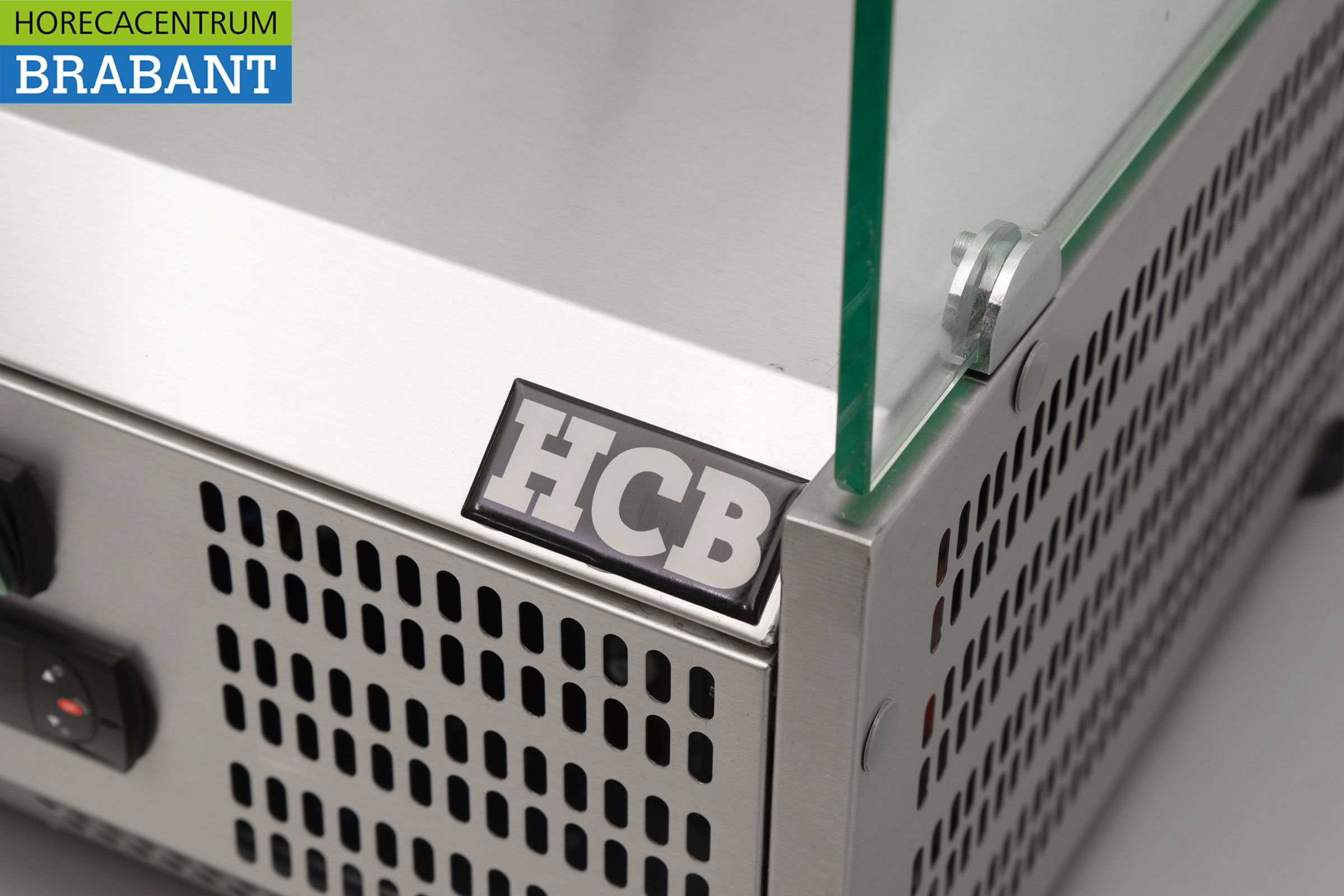 HCB stainless steel Top-up display case Top-up refrigerated display case saladière 2 x 1/3 and 1 x 1/2 GN 100 cm Horeca - Image 7