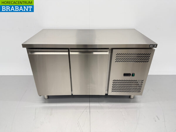 Stainless steel Refrigerated Workbench 2 doors 136 cm 230V Catering