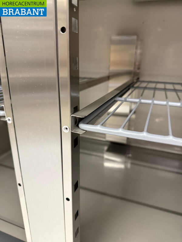 Stainless steel Refrigerated Workbench 2 doors 136 cm 230V Catering - Image 5
