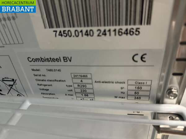 Combisteel Double Door Glass Door Refrigerator Mobile 1079 liters 230V Catering - Image 5