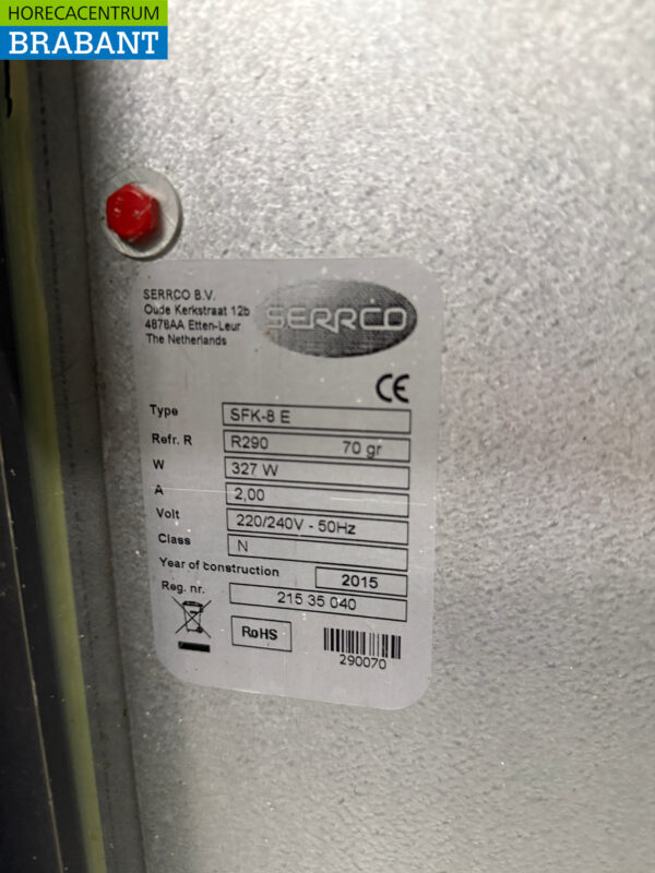 Serrco SFK-8E Barrel cooler Barrel cooler 135 cm 230V Horeca - Image 5