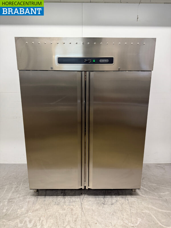 Stainless steel Maxxfrost Double Door Freezer 1300 liters 230V Horeca