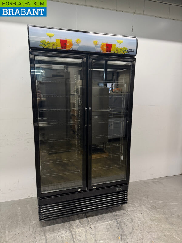 Combisteel Double Door Glass Door Refrigerator Mobile 758 liters 230V Catering