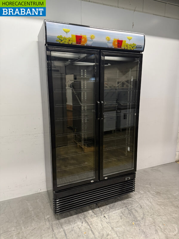 Combisteel Double Door Glass Door Refrigerator Mobile 758 liters 230V Catering - Image 2