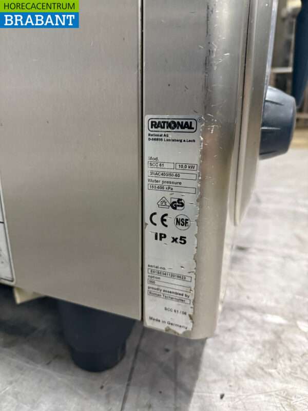 Stainless steel Rational SCC 61 SelfCookingCenter 6 x 1/1 GN 400V Horeca - Image 8