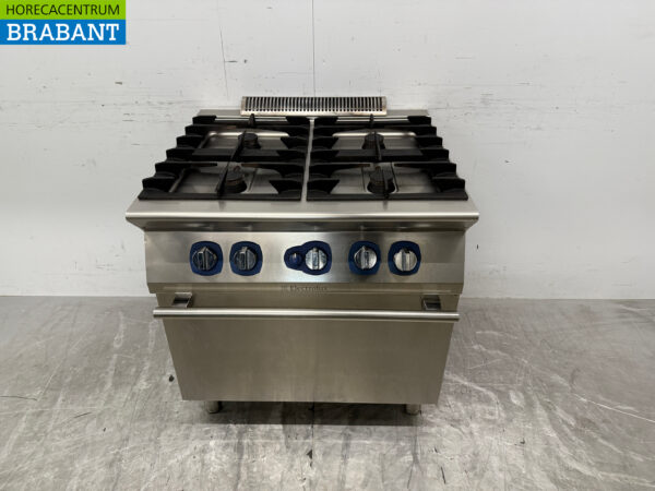Stainless steel Elektrolux 4 burner Gas Stove With Oven Natural Gas Catering