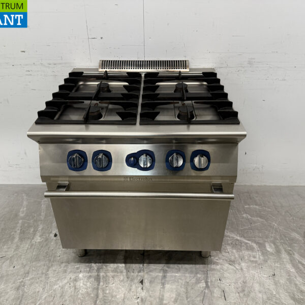 Stainless steel Electrolux 4 burner Gas Stove With Oven Natural Gas Catering