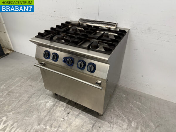 Stainless steel Elektrolux 4 burner Gas Stove With Oven Natural Gas Catering - Image 2