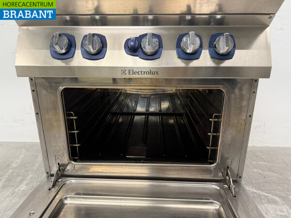 Stainless steel Elektrolux 4 burner Gas Stove With Oven Natural Gas Catering - Image 4