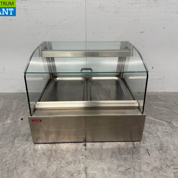 Stainless steel Unis Hot Display Case 2 x 1/1 GN 230V Catering