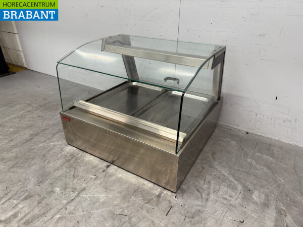 Stainless steel Unis Hot Display Case 2 x 1/1 GN 230V Catering - Image 2
