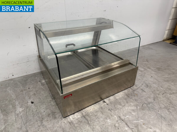 Stainless steel Unis Hot Display Case 2 x 1/1 GN 230V Catering - Image 3