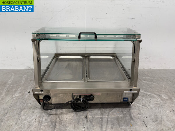 Stainless steel Unis Hot Display Case 2 x 1/1 GN 230V Catering - Image 5
