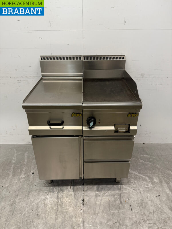 Stainless steel Silko Baking tray with work unit 80 cm 400V Horeca