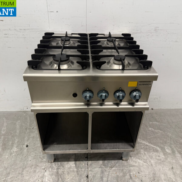 Stainless steel Alpeninox 4 burner Gas Stove Natural Gas Horeca