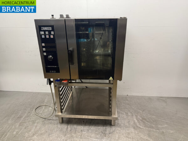 Stainless steel Zanussi Combi steamer with stand 6 x 1/1 GN 400V Horeca