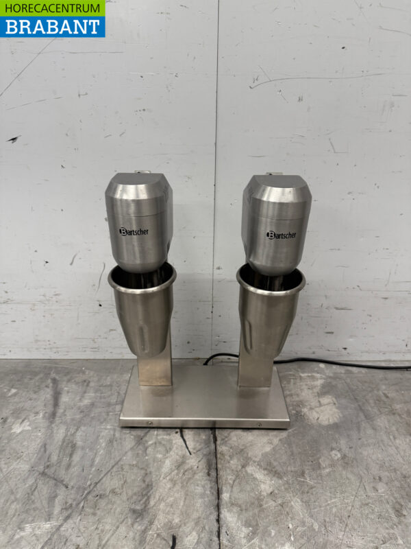 Stainless steel Bartscher Double Milkshaker Milk shaker Milkshake mixer 2 x 800 ml 230V Horeca