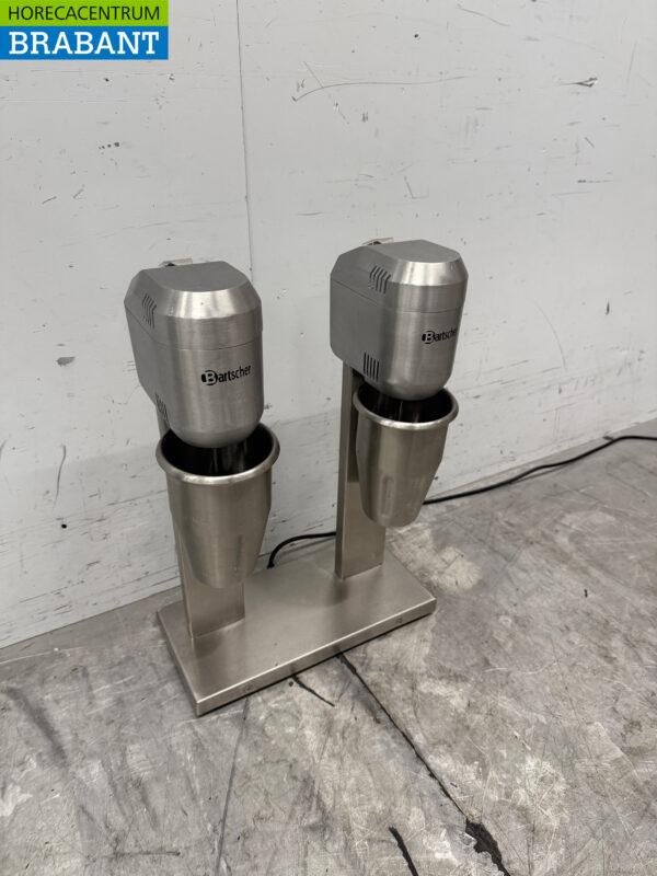 Stainless steel Bartscher Double Milkshaker Milk shaker Milkshake mixer 2 x 800 ml 230V Horeca - Image 3