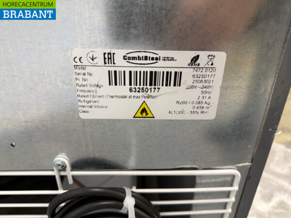 Stainless steel Combisteel Scoop Ice Storage Cabinet Freezer Mobile 658 liters 230V Horeca - Image 5