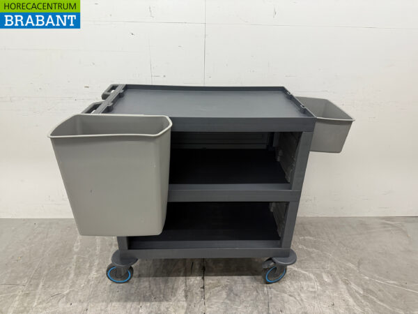 Plastic serving trolley 3 tiers 123 cm Horeca