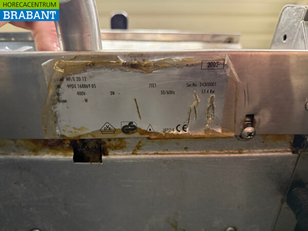 Stainless steel Zanussi Baking line 2 x Double Fryer 12 liter and Frying Plate 400V Catering - Image 6