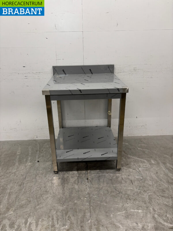 Stainless steel Worktable with undershelf 70 x 70 x 86.5 cm Catering