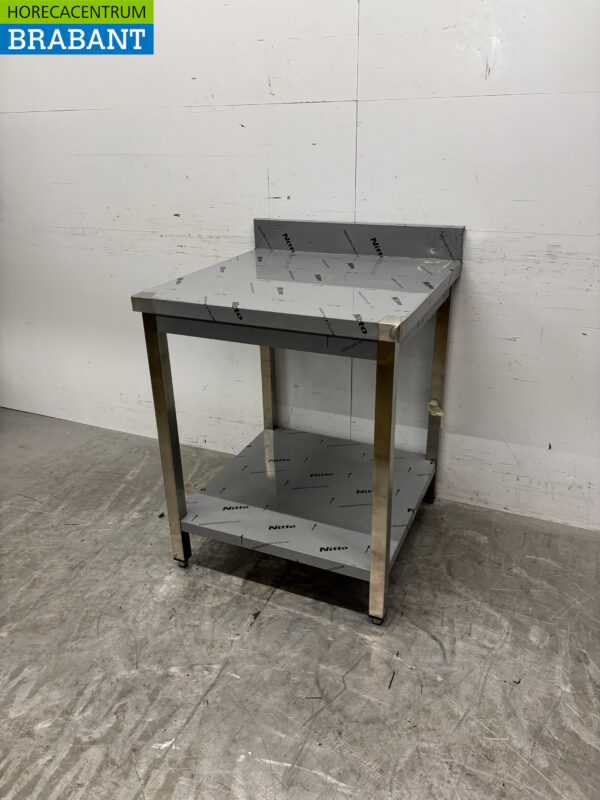 Stainless steel Worktable with undershelf 70 x 70 x 86.5 cm Catering - Image 2