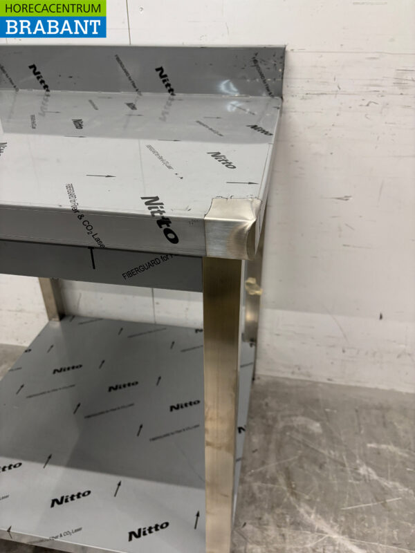 Stainless steel Worktable with undershelf 70 x 70 x 86.5 cm Catering - Image 4