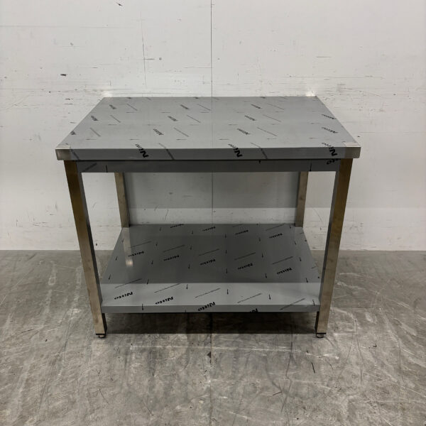 Stainless steel Worktable with undershelf 100 x 70 x 85.5 cm Catering
