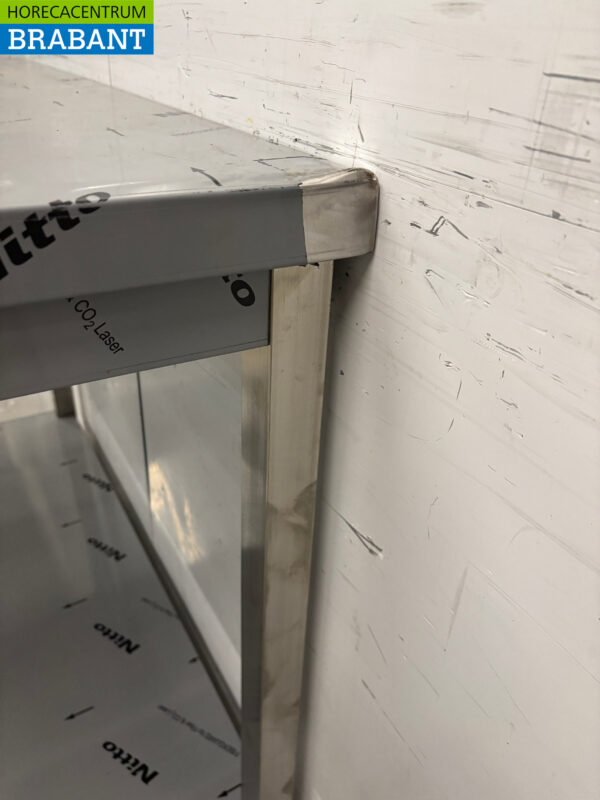 Stainless steel Worktable with undershelf 100 x 70 x 85.5 cm Catering - Image 4
