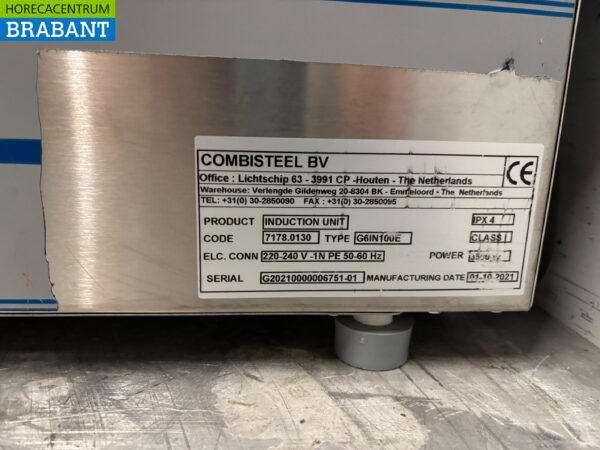 Stainless steel Combisteel Induction plate 40 cm 230V Horeca - Image 5