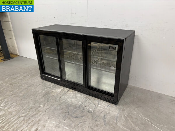 Backbar Bar Refrigeration Glass sliding doors 337 liters 135 cm 230V Horeca - Image 3