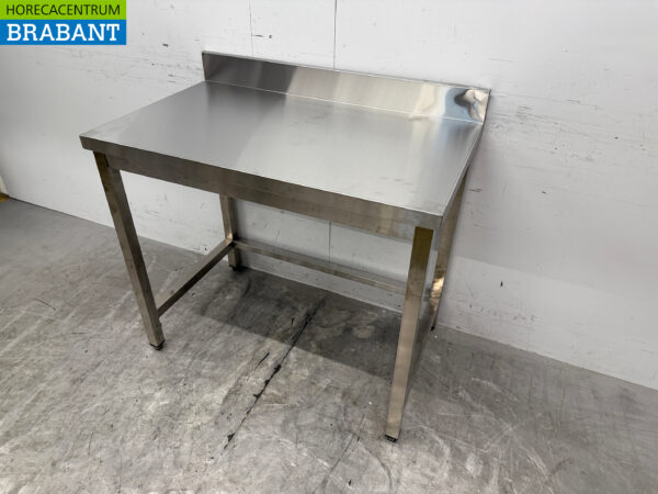 Stainless steel Worktable 100 x 60 x 85.5 cm Catering - Image 2