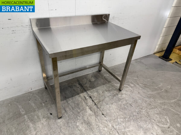 Stainless steel Worktable 100 x 60 x 85.5 cm Catering - Image 3
